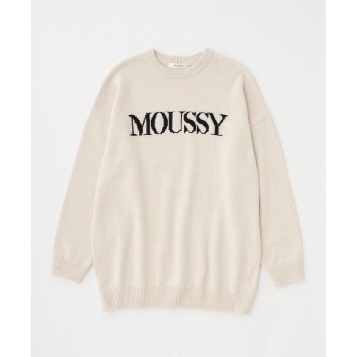 MOUSSY logo knit