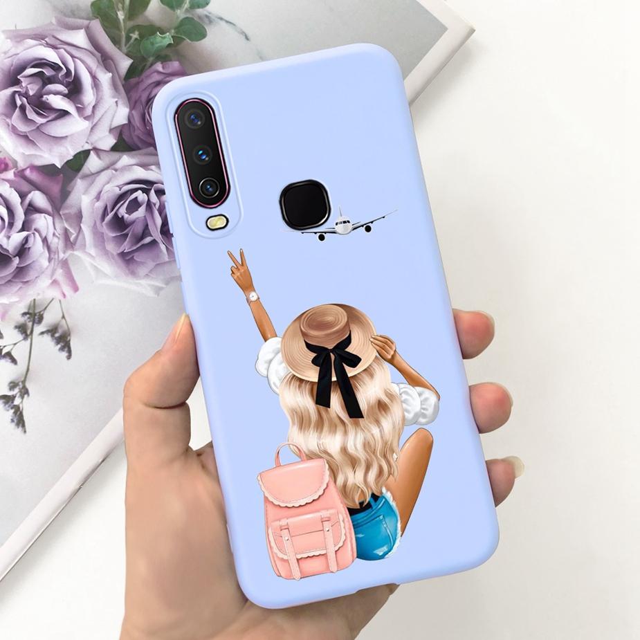 For Vivo Y12 Case Vivo Y15 Y17 1902 1904 Cute Fashion Cartoon Cover Soft Silicone Phone Case For Vivo Y15 Y 12 17 VivoY12 Fundas
