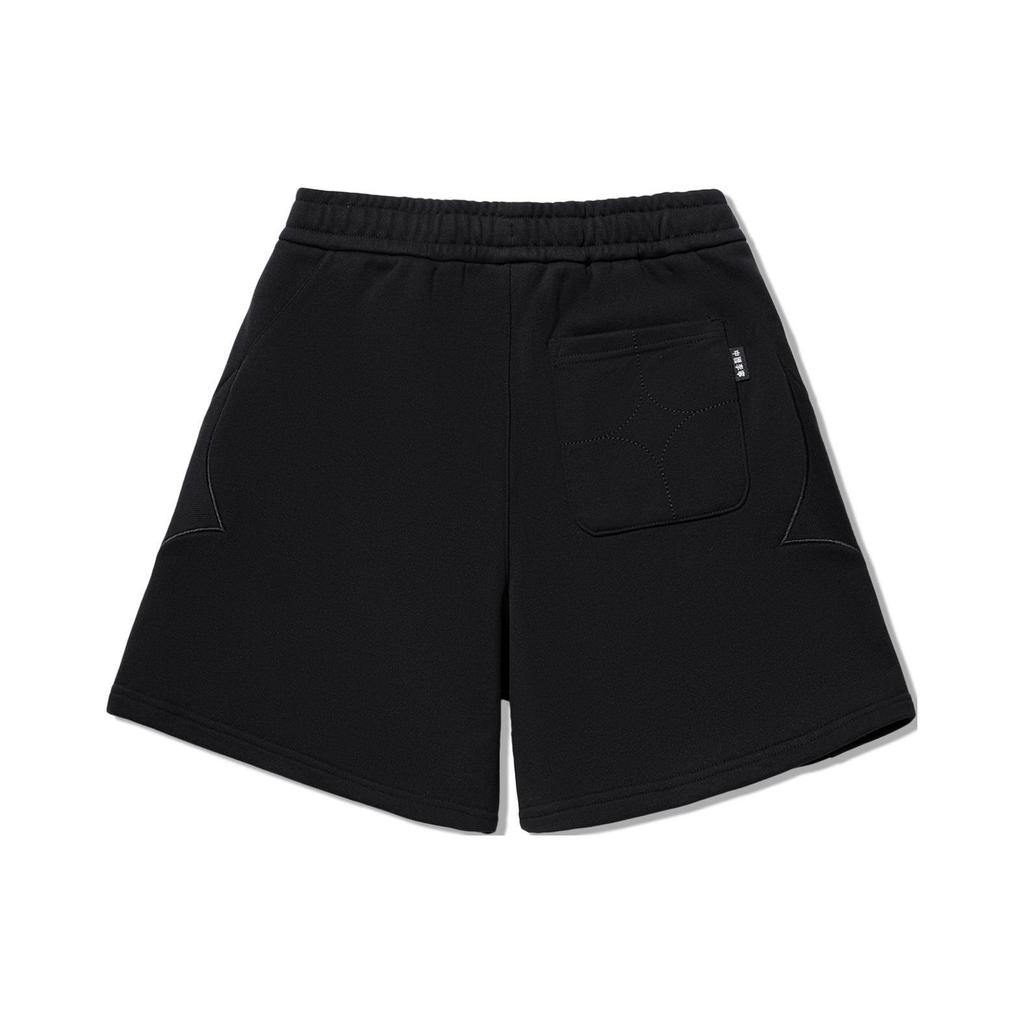 Li Ning Reignite Serie Einfarbig Outdoor Gerade Bein Locker Lässige Shorts Damen Shorts Schwarz AKSU172-2