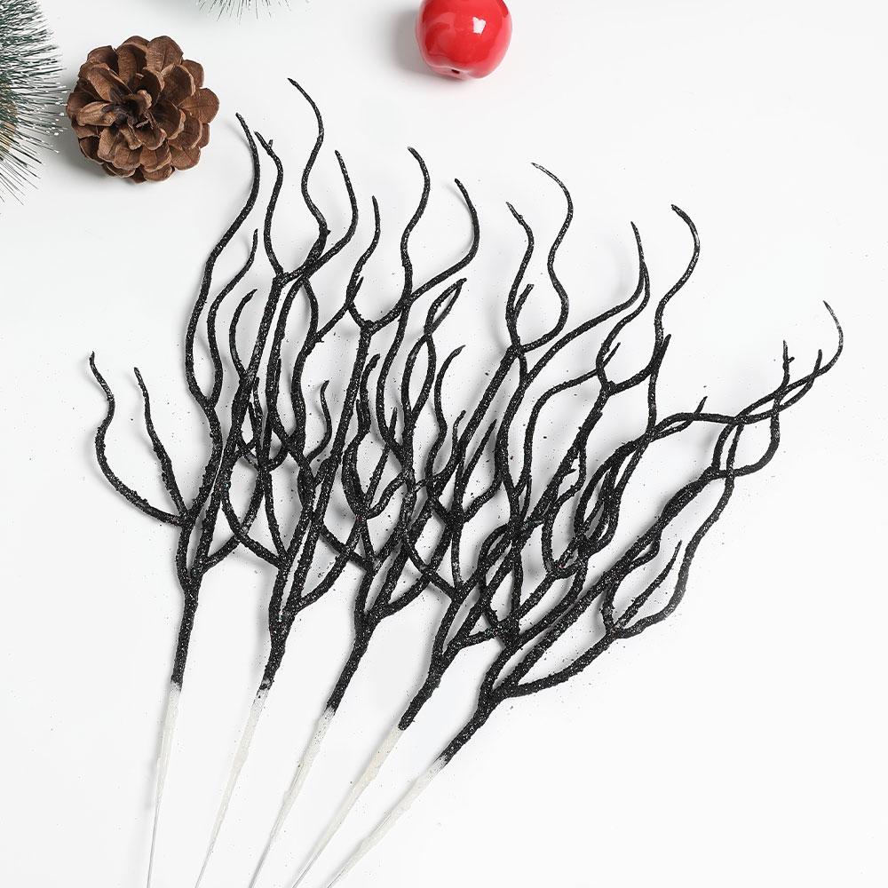 3/5Pcs Christmas Decorations Colored Branch Artificial Bouquet Xmas Tree Ornament Home Decor New Year Navidad 2025 Accessories