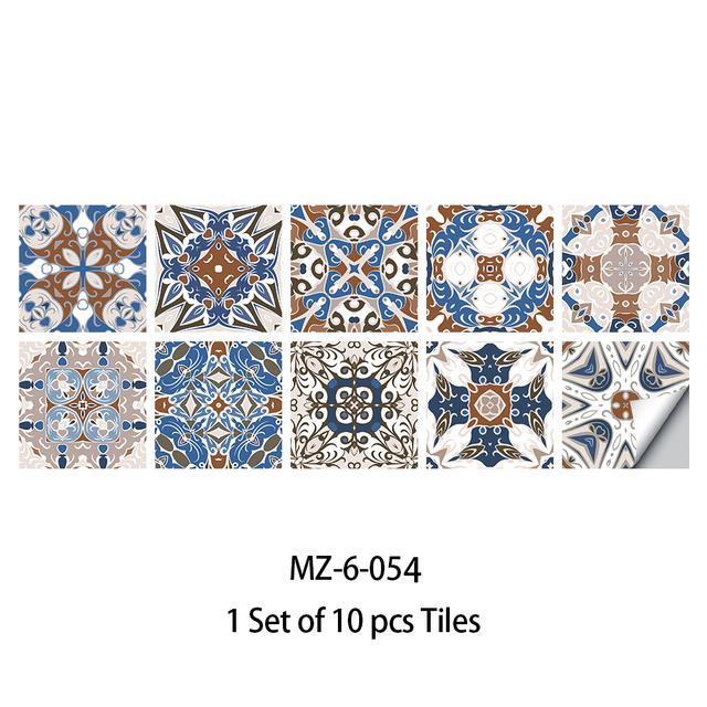 Película adhesiva para azulejos, 28 estilos a elegir, para azulejos/suelo en la cocina, protector contra salpicaduras, papel tapiz artístico para suelo, calcomanías de pared