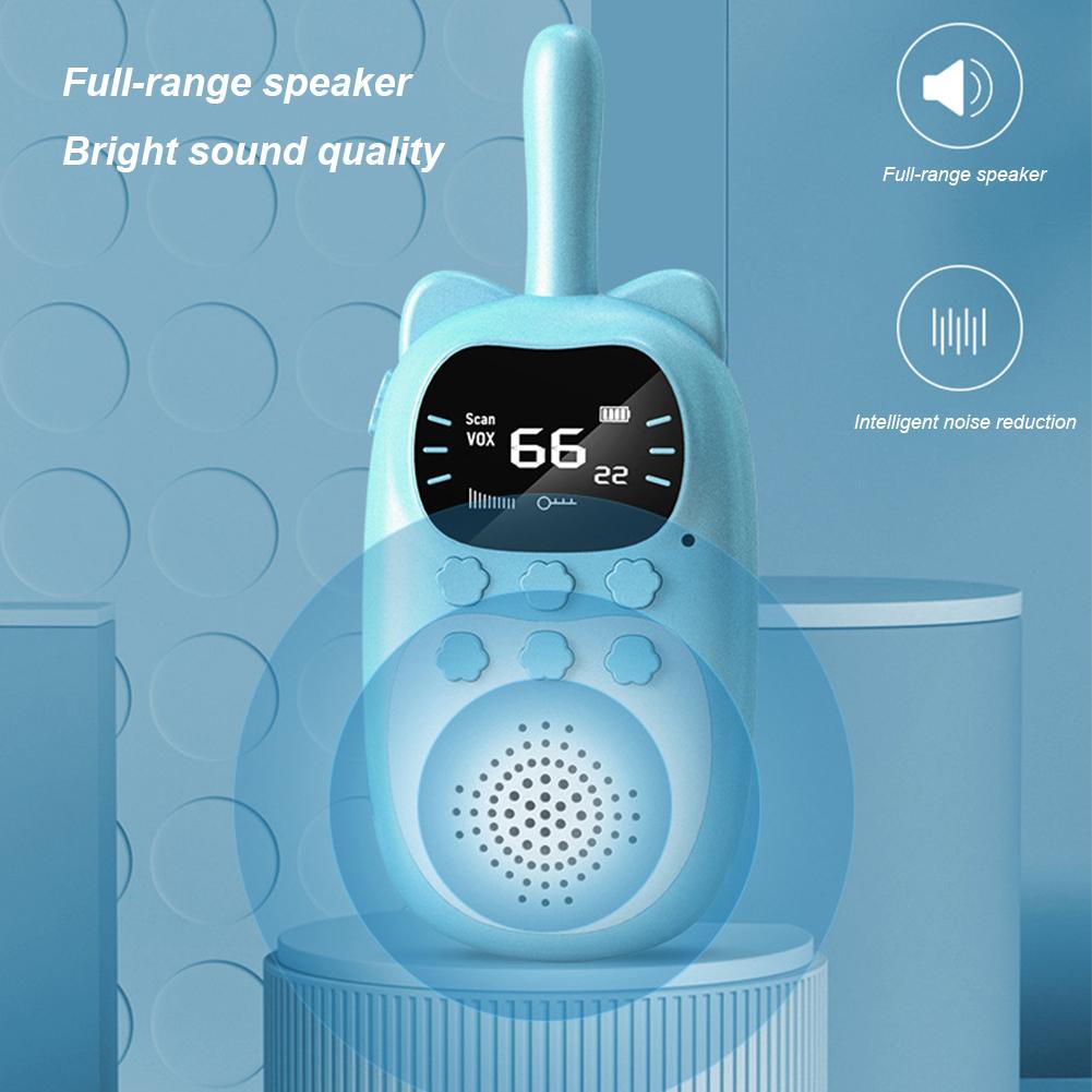 2Pcs Kids Walkie Talkies Handheld Wireless Walkie Talkies 2 Way Radio Interphone 3KM Mini Toys Talkie-Walkie Boy Girl Gifts