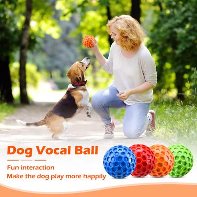 Squeaky Dog Toys For Aggressive Chewers, Indestructible Dog Balls For Aggressive Chewers, Squeaky Balls For Dogs,Interactive Dog Toys For Large Dogs