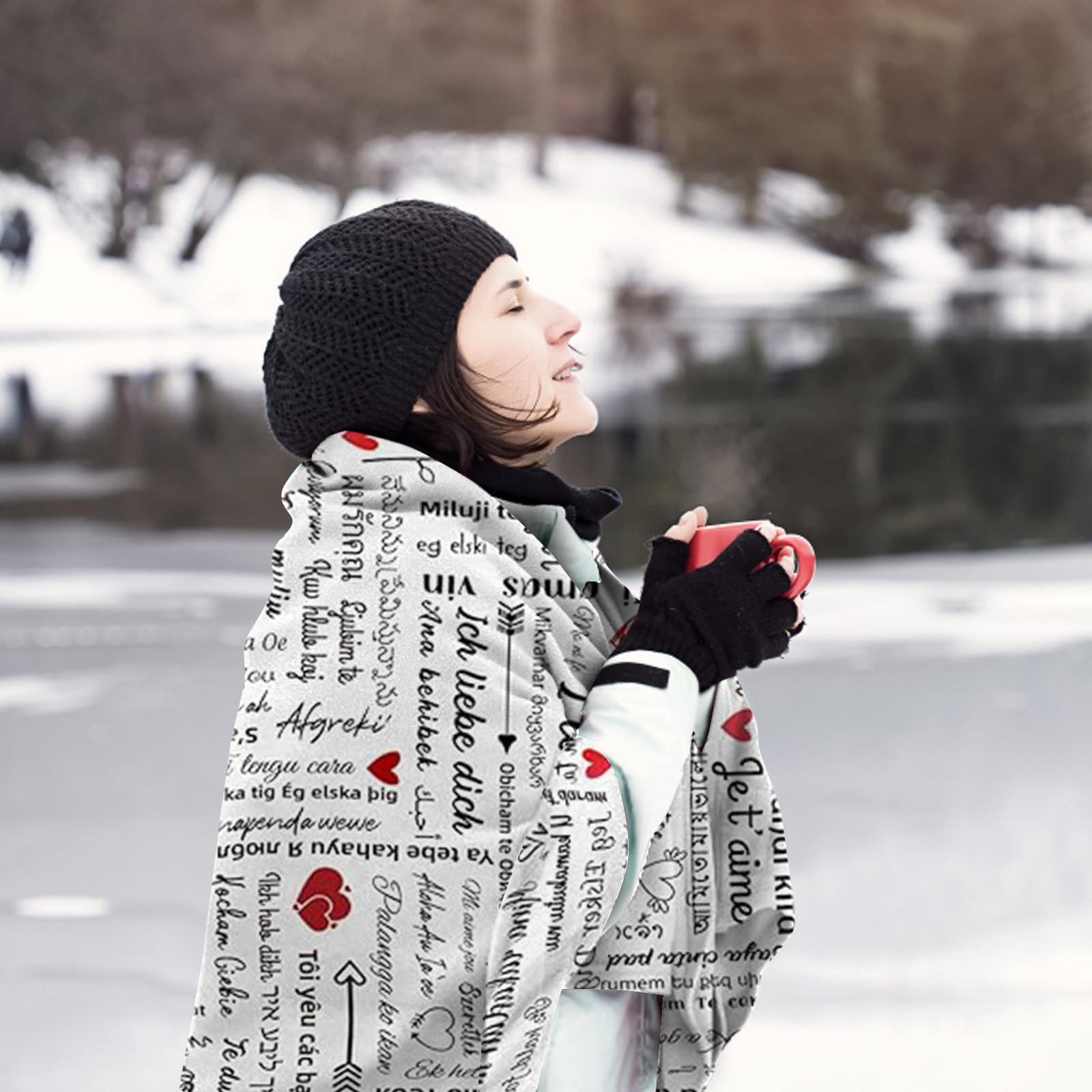 Фланелевое одеяло с цифровым принтом — фото 3