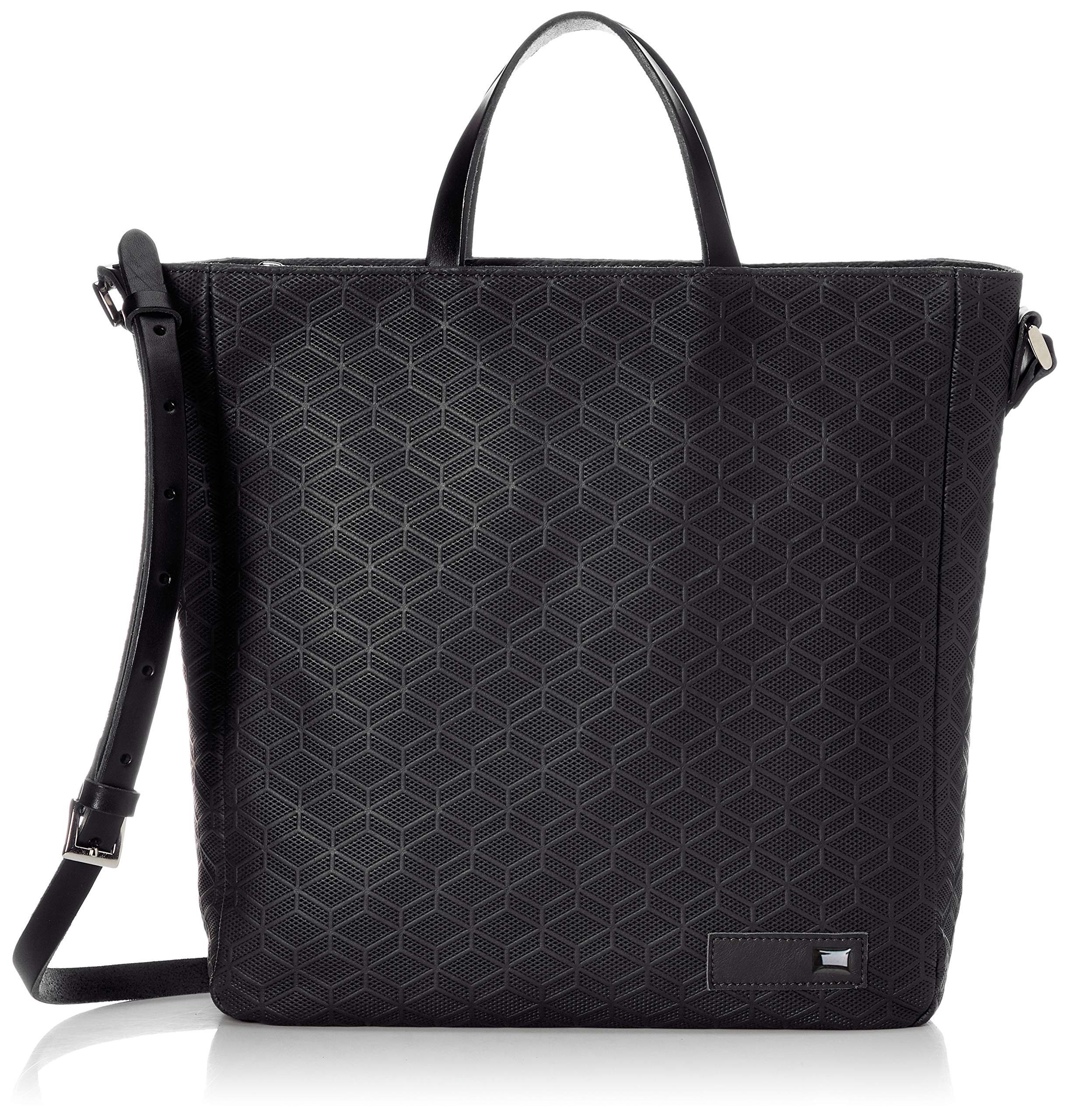 

2WAY Tote Bag A4 Storage 2WAY Italian Cowhide Black [Solatina] чорний