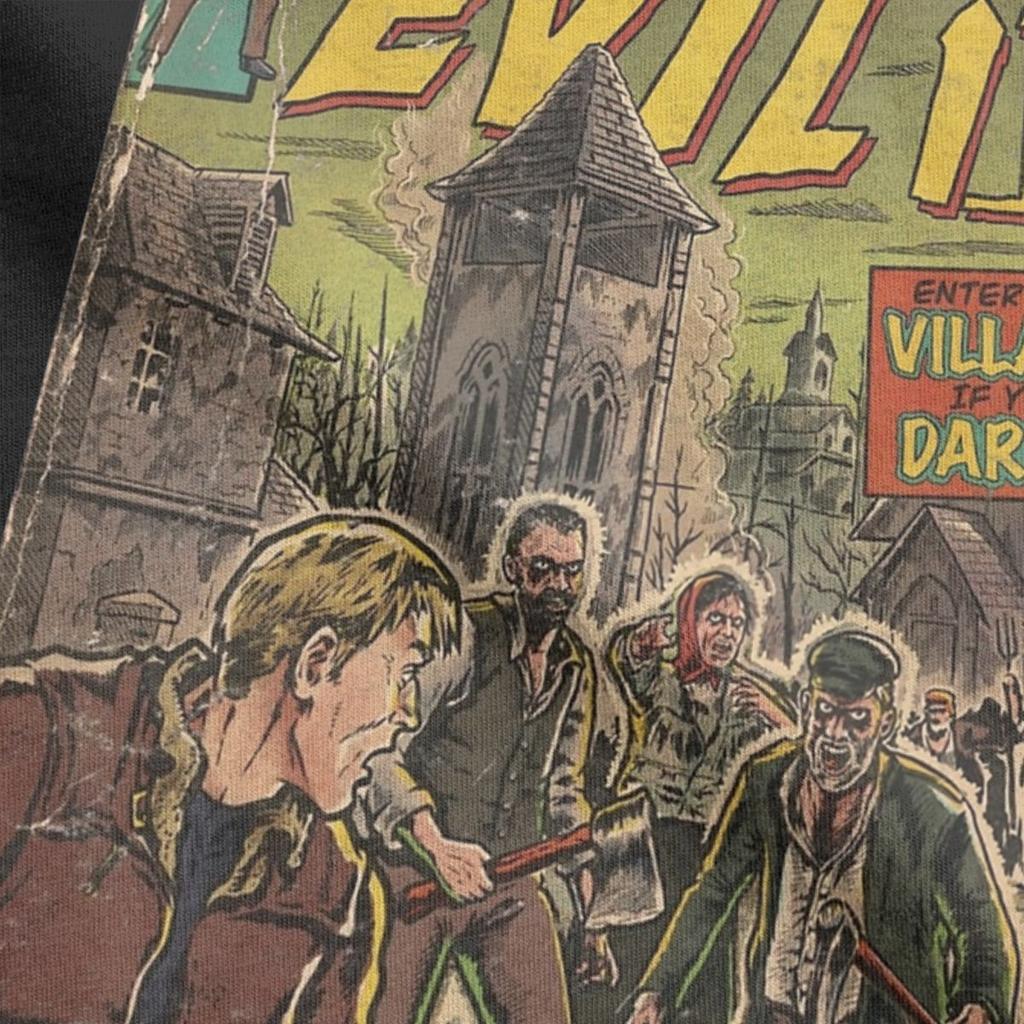 Residents Evils 4 Men T Shirt Funny Tee Shirt Short Sleeve Crewneck T-Shirts Pure Cotton Summer Tops