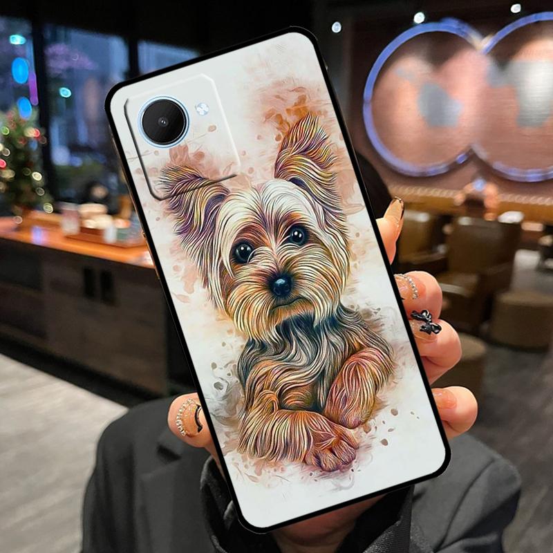Yorkshire Terrier Dog Case For Realme 11 Pro Plus 14 13 10 12 GT7 Pro GT6 C55 C51 C53 C35 C33 C61 C65 C67 C71 C75 Realme C55