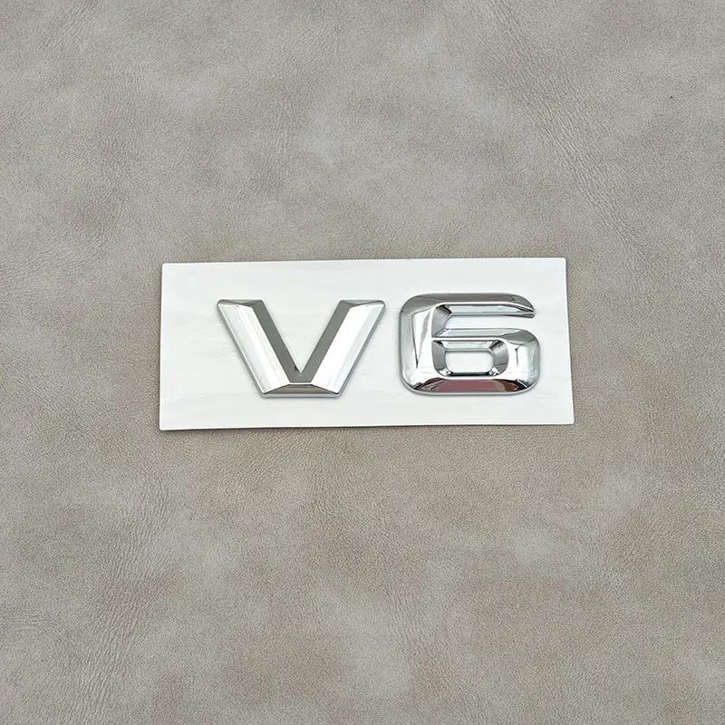 

3D ABS Хромированные Буквы V6 V8 V10 V12 Наклейка Значок Логотип на Крыло Автомобиля Для Mercedes Benz W205 W204 W213 W212 W221 Аксессуары