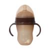 Baby weaning silicone bottle, wide mouth with rice paste spoon head water cup suction nozzle imitation breast milk anti-flatulence bottle