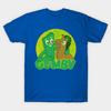 Men Black Print T-shirt Gumby! No-Cut Transfer Paper Print Cotton Tshirt