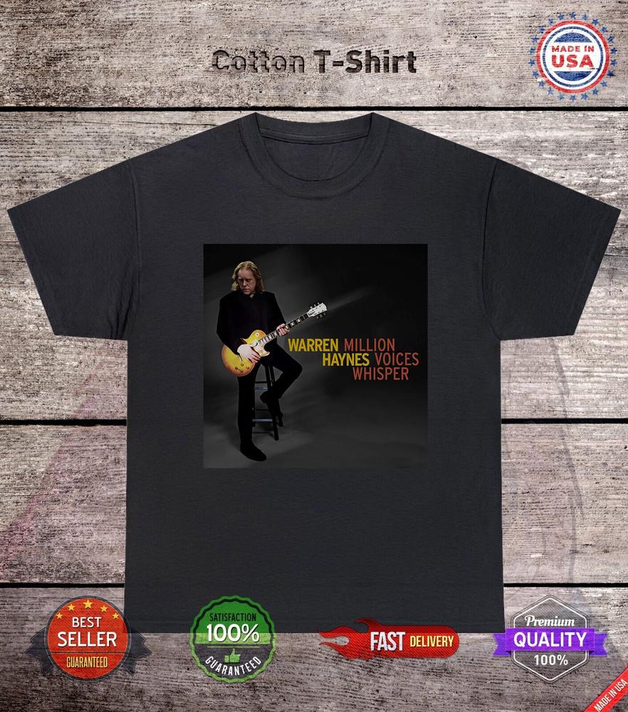 Warren Haynes Million Voices Whisper 2025 Tour T Shirt Full Size S-5XL Unisex T-Shirt L