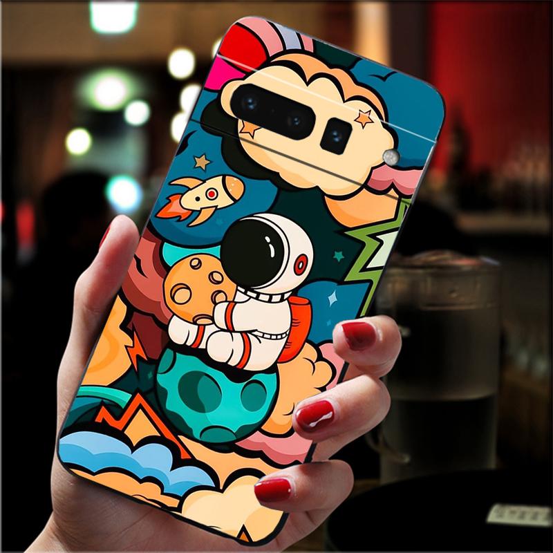 Phone Case For Google Pixel 10 9 Pro XL 9A 8 7 6 Pro Pixel 8A 7A 6A Pixel 8 7 6 5 Cute Astronaut