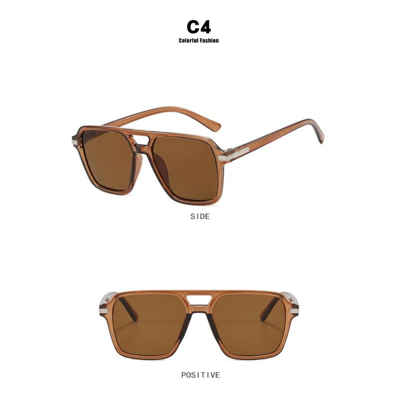 Men's Sunglasses, Rice Nail Square Retro Women's Sunglasses.