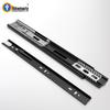 Stainless Steel Damping Drawer Slide Rail with Buffer - Three-Section Guide for Furniture and Cabinet Tracks.