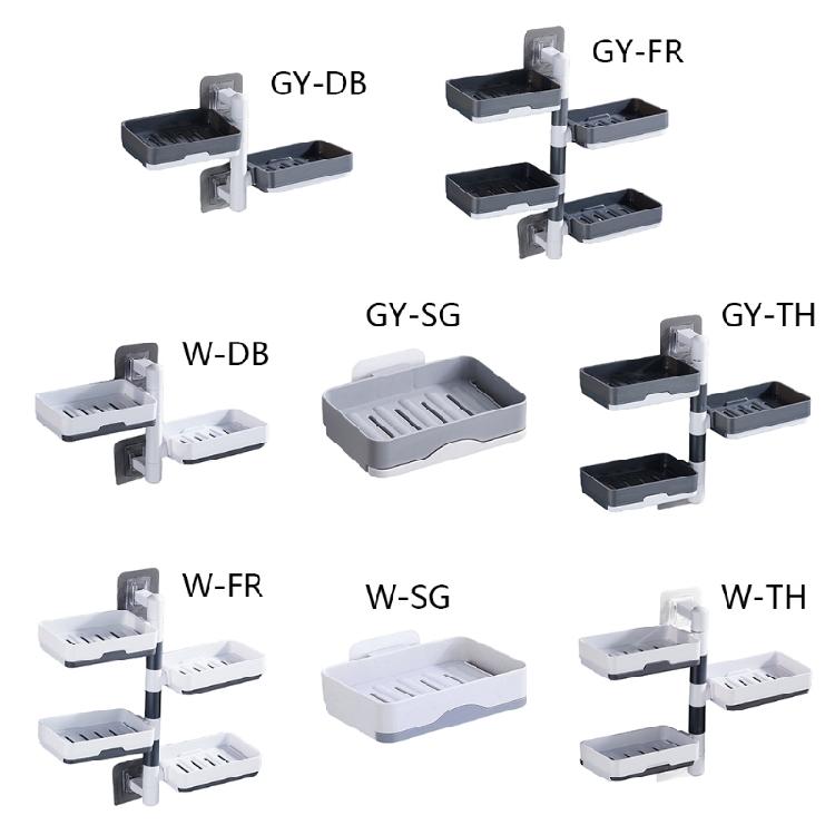 Durable Rotatable Soap Storage Box Multilayer Soap Holder Household Easy to Use