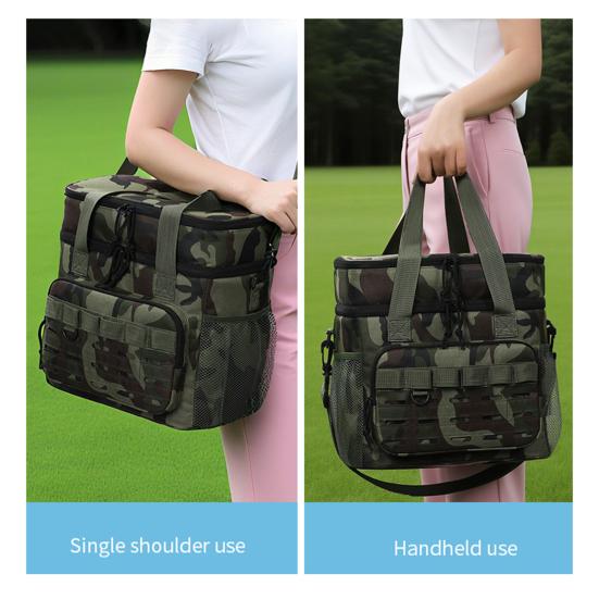 Isolatietas Dik Oxford Doek Waterdicht Slijtvast Lunchkoeltas Grote Capaciteit Dubbellaags Indeling Lunchtas