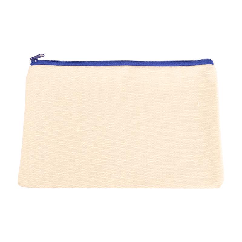 Creative Zipper Canvas Pencil Case & Custom Cosmetic Clutch Bag