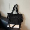 New Casual Simple Large-capacity Tote Bag New Canvas Bag Solid Color Student Fashion Messenger Dumpling Bag