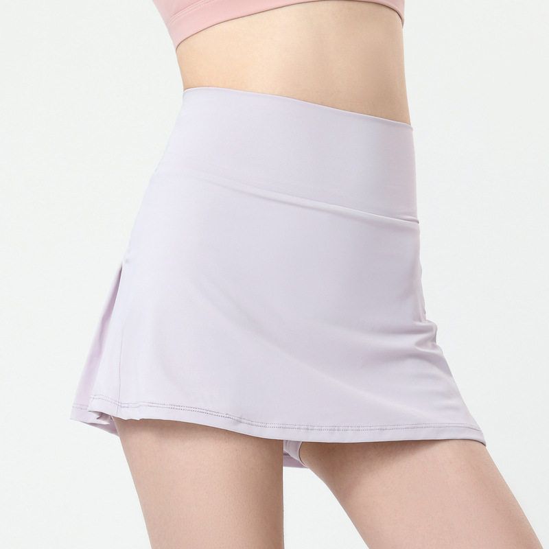 Fashion Fashion Tape Fitness Pants Women's Summer High Waist Hip Lifting Loose Breathable Sports Running Tennis Yoga Skirts
