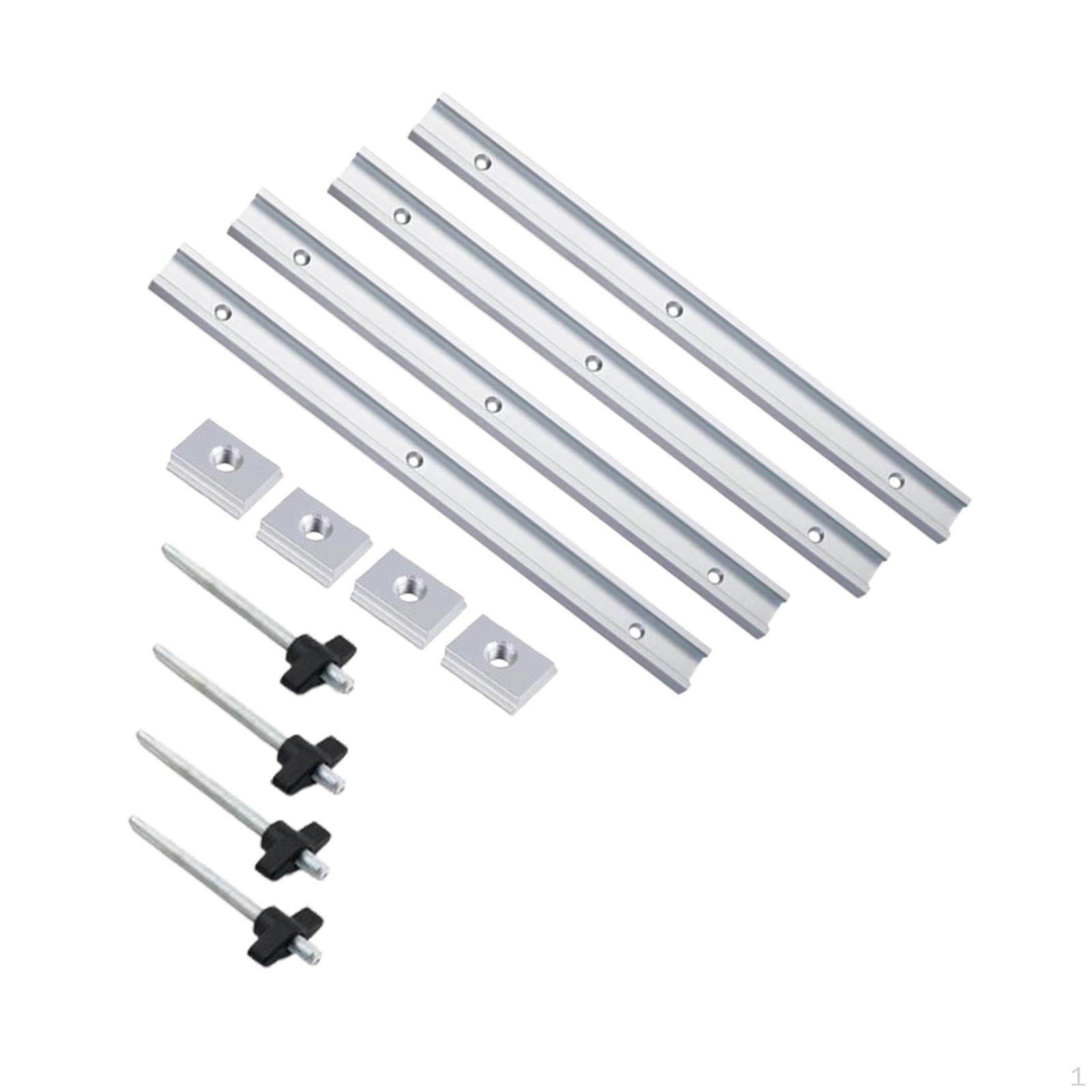 

Комплект Т-образных ручек для столярных приспособлений и приспособлений с предварительно просверленными монтажными отверстиями для угловых соединений Silvery