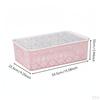 Decorative Storage Box Versatile Hollow Basket Stackable Lace Pattern Organizer Bin for