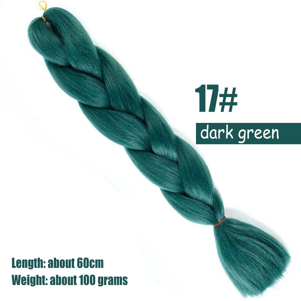 WTB Big Braid Synthetic Wigs Women Chemical Fiber High Temperature Silk Hand-woven Shiny Big Braid Hair Dirty Braid Wig Braided Hair