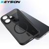 KEYSION Magnetic Phone Case for VIVO V60 Lite 5G Soft Silicone+PC Matte Translucent Clear Shockproof Back Cover for IQOO Z10R 5G