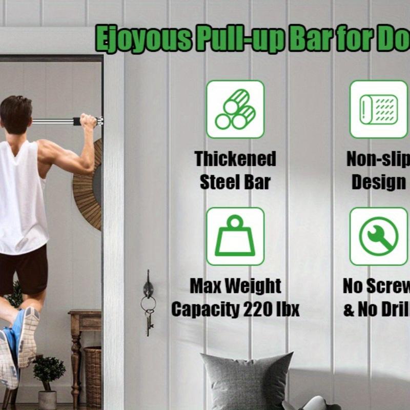 Non Drilling Installation Rod - Adjustable Indoor Rod Device with Door Frame Fixation, Extendable Rod Trainer Suitable for Home Gym and Office