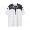 Summer Men's and Women's Same Fashion Trend T-shirt Personalized Trend Wing Printing Comfortable and Simple