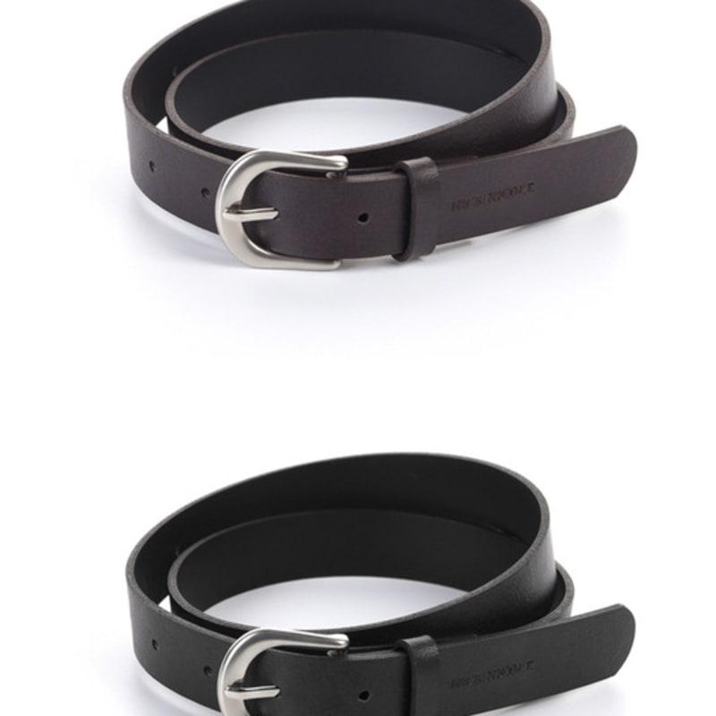 

nick&NICOLE CLASSIC NICOLE LOGO LEATHER BELT_2COLOR BROWN