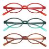 New Retro Small Frame Spicy Girl Anti Blue Light Glasses, Oval Shaped Fashionable Flat Light Glasses for Students