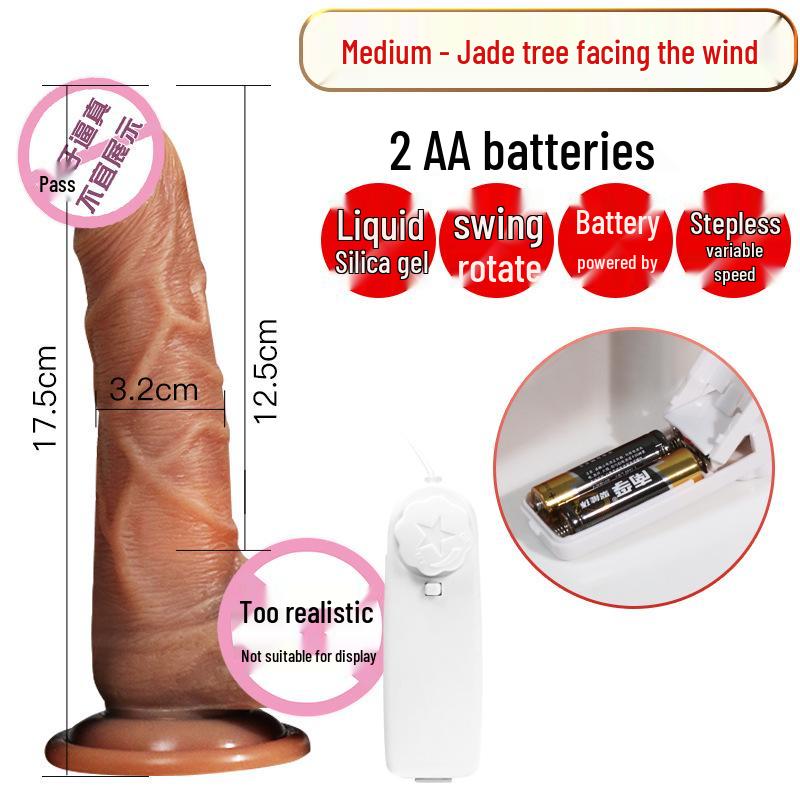 Electric Silicone Realistic Vibrating Dildo for Women