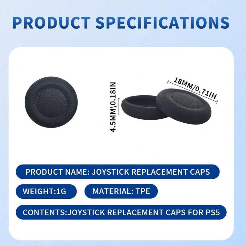 Repair Cap for PS4/PS5 Controller Joysticks - Easy Install, No Disassembly Needed
