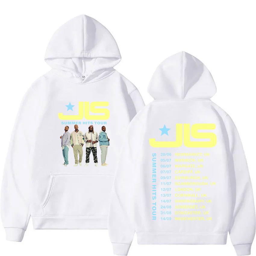 Rock Band JLS Winter Hits Tour  Fans Gift Hoody Men's Y2K Vintage Oversized Long Sleeve Sweatshirt Hip Hop Gothic Streetwear