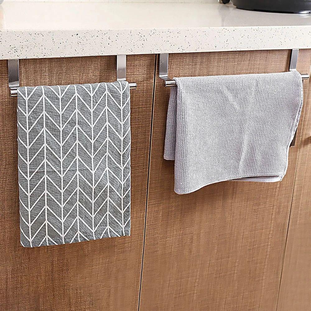 No Drilling Towel Rack Self-adhesive Towel Hanger Durable Towel Holder  Kitchen Storage Rack