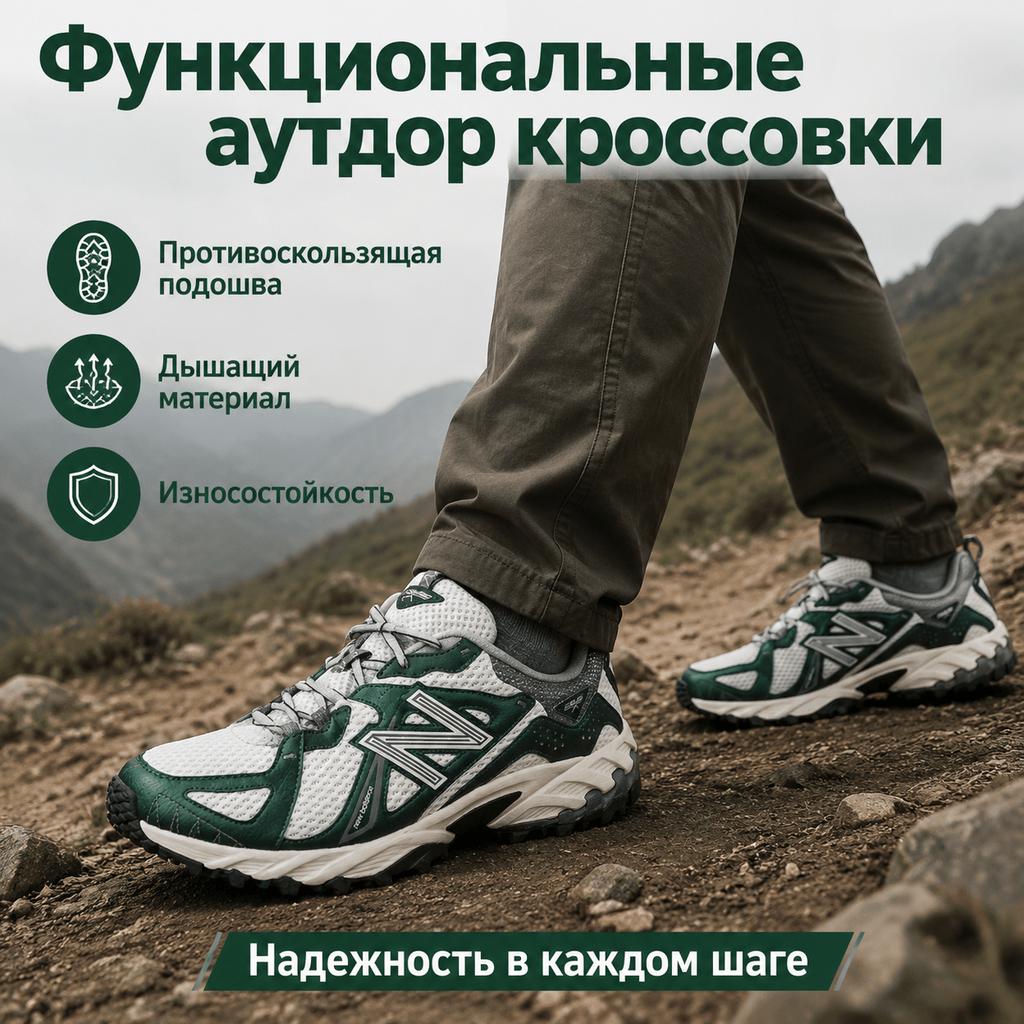New Balance 610 Nightwatch Green Unisex Tenisky Sea-Salt Shadow-Grey ML610TMB