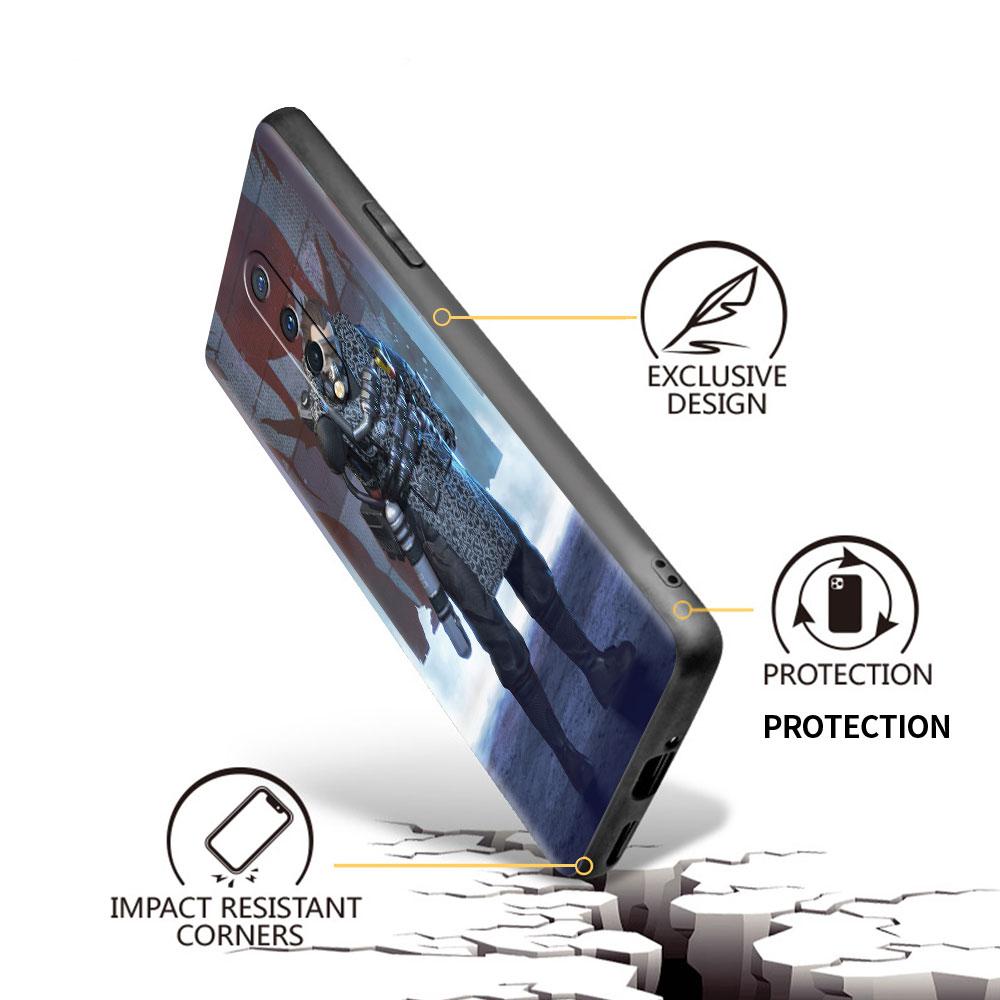 Custodia Morbida Per OnePlus 8T 7 9 8 Pro Nord 2 Z N10 5G 9R N100 7T 6T N200 CE Nera Guscio in Silicone Copertura Telefono Gioco Apex Legends Capa