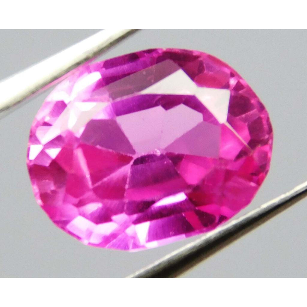 4.69 Ct Natural Flawless CEYLON SAPPHIRE Pink CERTIFIED Oval Cut Loose Gemstone