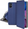 Case for Samsung Galaxy M51 Smart BOOK Magnet Book NAVY BLUE + Glass