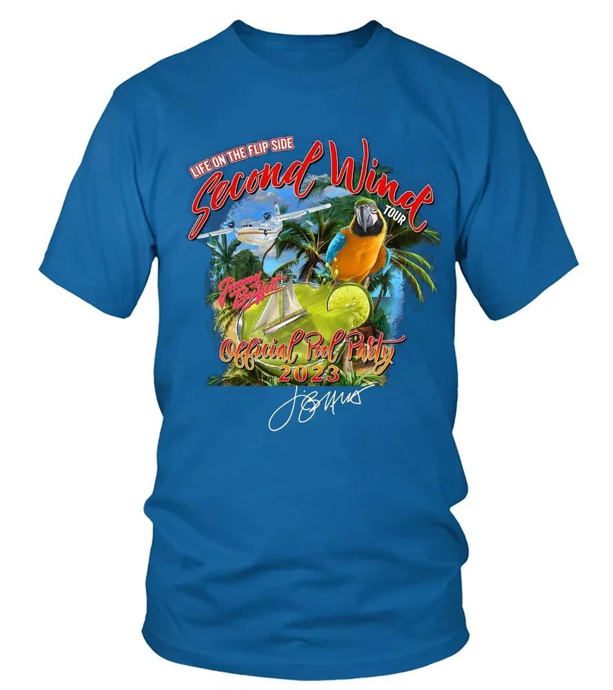 30% Jimmy Buffett 2023 Gift For Fan Blue S-2345XL T-shirt Unisex T-Shirt M
