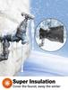 Winter Freeze Protection Outdoor Faucet Covers, 4-Pack Waterproof Insulated Spigot Covers, Reusable