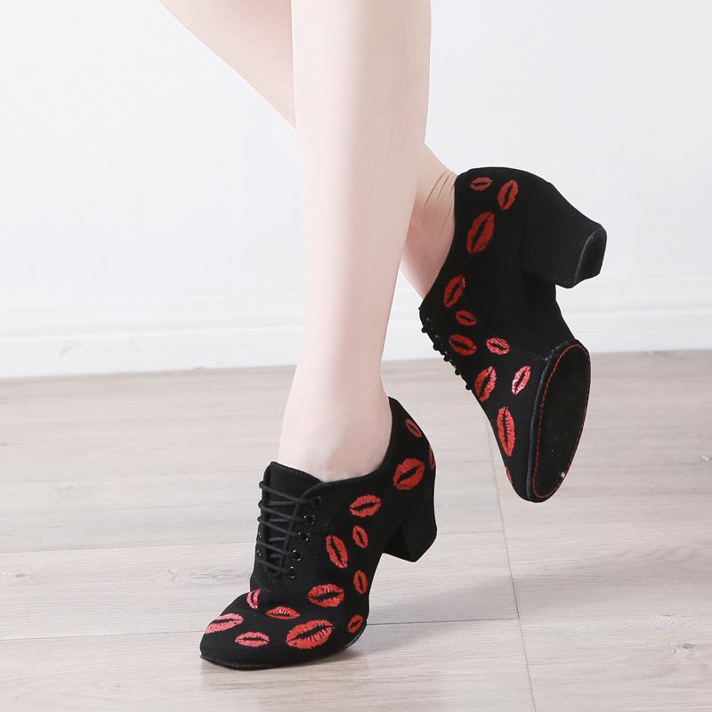 Latin Dance Shoes For Women Teacher's Shoe Girls Ladies Leather Ballroom Waltz Tango Foxtrot Quick Step Dance Shoes