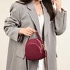 Lightweight and Simple Three-layer Storage Handbag Women's Versatile Casual Shoulder Bag Solid Color Commuter Messenger Shell Bag