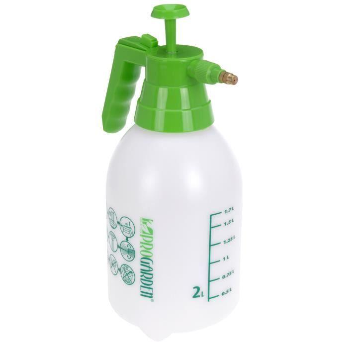 Vaporisateur - Haute Pression - 2L - Arrosage de Jardin - Blanc - Plastique