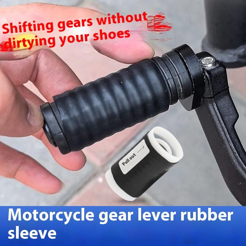 1/2 szt. Motocyklowa osłona dźwigni zmiany biegów, antykradzieżowa, na buty, silikonowa, samokurcząca się, sprzęt motocyklowy do jazdy, osłona ochronna