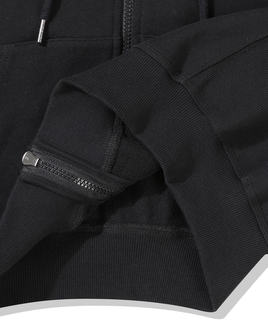 Groove Rhyme 3-Ply Terry Applique Logo Zip-Up Hoodie (2 Colors) (Frbrcxj502M)