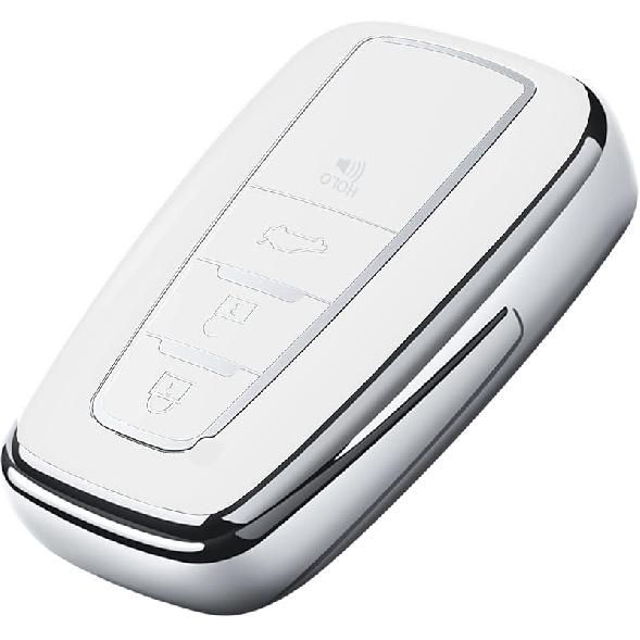 Tukellen for Toyota Key Fob Cover,Special Soft TPU Key Case Cover Protector Compatible with -2025 Rav4 2018-2024 Camry 4Runner - Highlander Corolla
