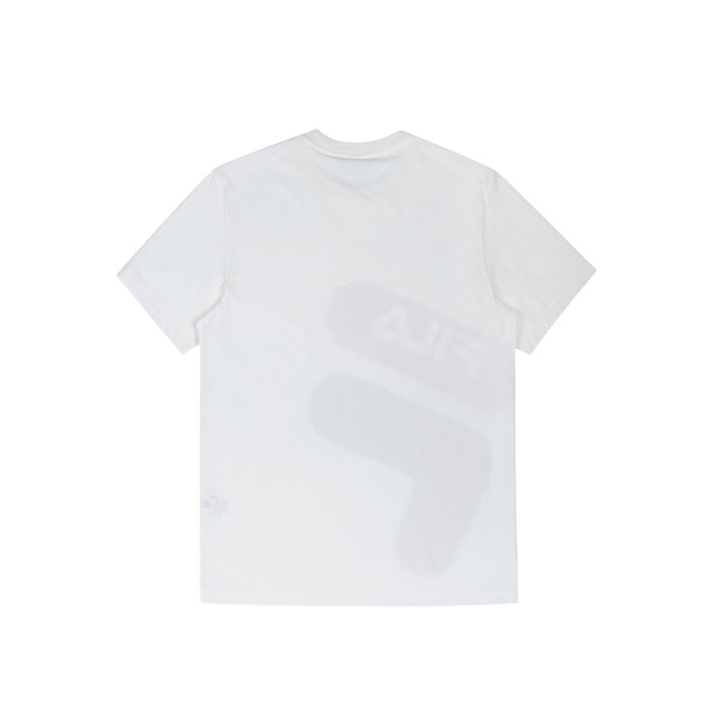 New FILA BIELLA T Shirts Unisex White FS2RSC2106X-OWH