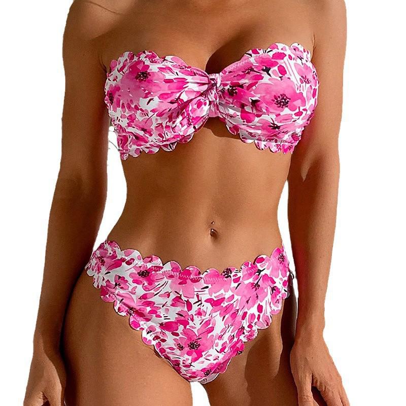2025 New European & American Print Beach Bikini Swimsuit - Sexy Swimwear for Women