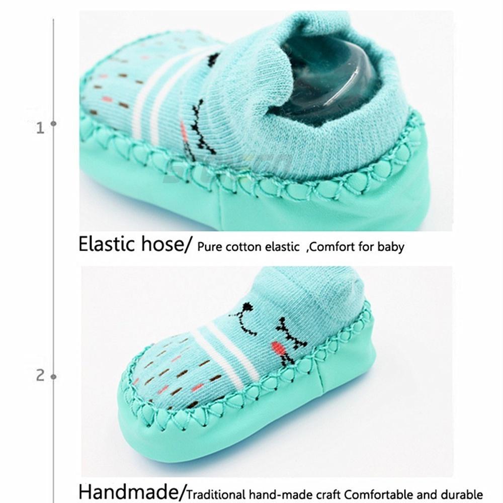 1 Pair Cute Animal Sock Shoes Baby Socks Non-Slip Rubber Sole Soft Infant Socks for Newborn Toddler